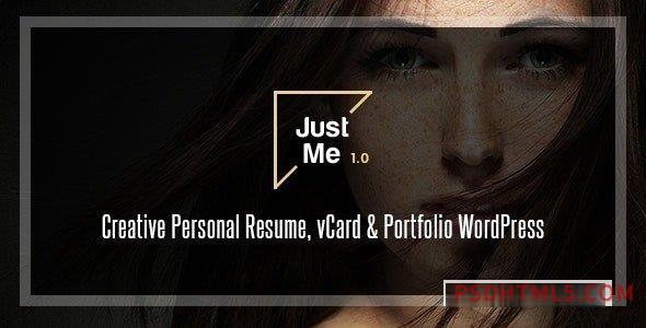 Just Me v1.0 – Creative Portfolio wordpress主题-WordPress Theme-尚睿切图网