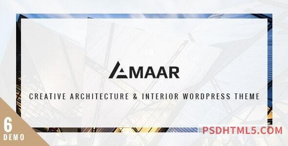 Amaar v1.1.2 - Creative Architecture - Interior wordpress主题-WordPress Theme-尚睿切图网