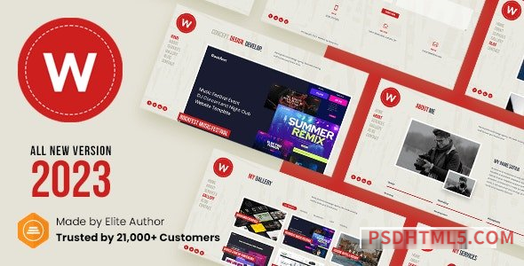 Wellfolio v2.0 – Perfect Minimalist Portfolio Template-尚睿切图网