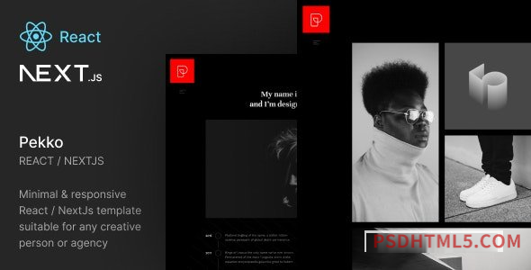 Pekko - Minimal Dark React NextJs Template-尚睿切图网