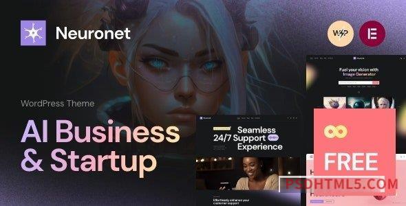 Neuronet v1.0 – AI Business – Startup wordpress主题-WordPress Theme-尚睿切图网