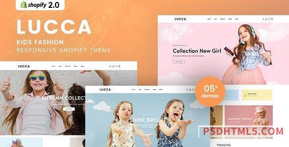 Lucca – Kids Fashion Responsive Shopify Theme-尚睿切图网