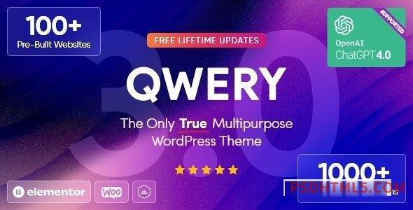 Qwery v3.0 - Multi-Purpose Business wordpress主题-WordPress Theme + RTL-尚睿切图网