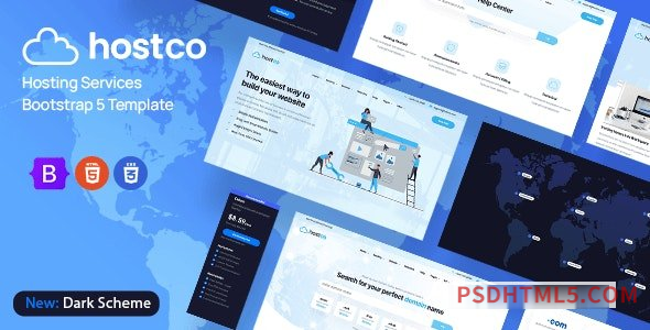 Hostco v1.2.9 – Web Hosting HTML Template-尚睿切图网