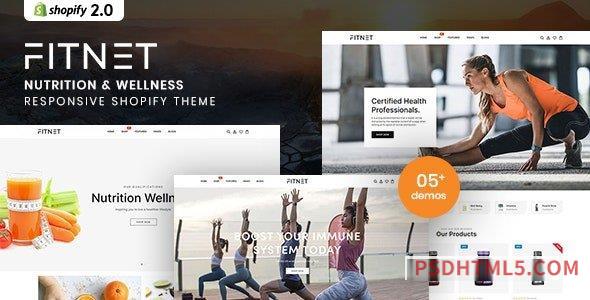 Fitnet – Nutrition – Wellness Shopify Theme-尚睿切图网