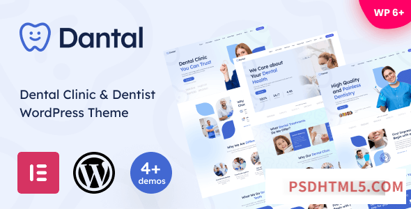 Dantal v1.0.0 – Dental Clinic – Dentist wordpress主题-WordPress Theme-尚睿切图网