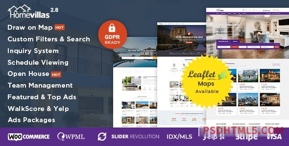 Home Villas v2.8 - Real Estate wordpress主题-WordPress Theme-尚睿切图网