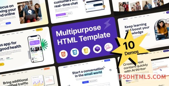 Masco – Saas Software Startup HTML Template-尚睿切图网