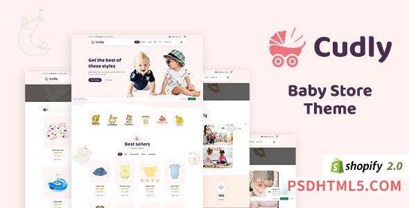 Cudly – Toys Store, New Born Babies Shopify Theme-尚睿切图网