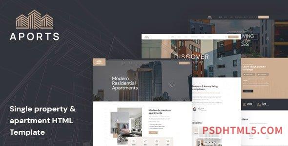 Aports – Single Property HTML Template-尚睿切图网