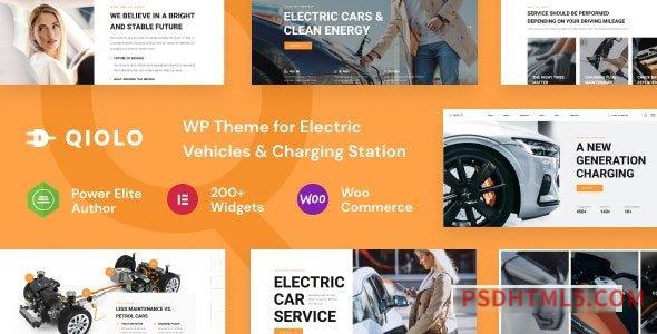 Qiolo v1.0.5 – Vehicle – EV Charging wordpress主题-WordPress Theme-尚睿切图网