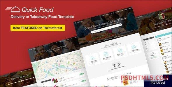 QuickFood v2.8 – Delivery or Takeaway Food Template-尚睿切图网