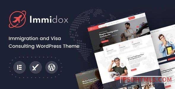 Immidox v1.0 – Immigration and Student consultancy wordpress主题-Wordpress Theme + RTL-尚睿切图网