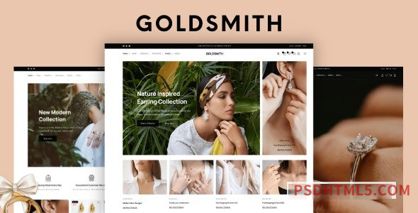 GoldSmith v1.0.8 – Jewelry Store WooCommerce Elementor Theme-尚睿切图网