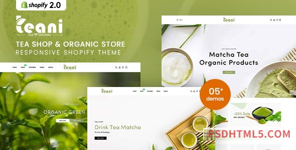 Teani – Tea Shop – Organic Store Responsive Shopify Theme-尚睿切图网