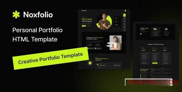 Noxfolio - Personal Portfolio Resume HTML Template-尚睿切图网