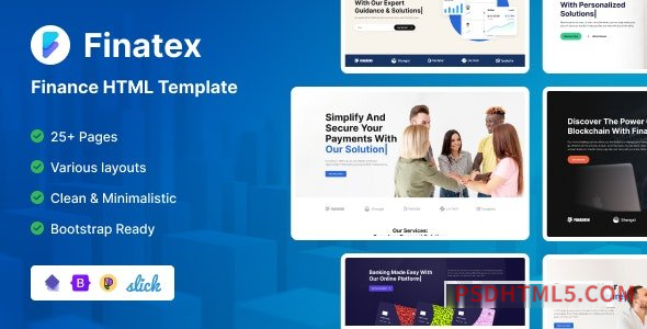 Finatex – Finance Consulting HTML Template-尚睿切图网