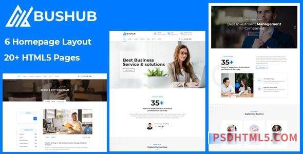 Bushub v1.2 - Multipurpose Consulting - Business Template-尚睿切图网