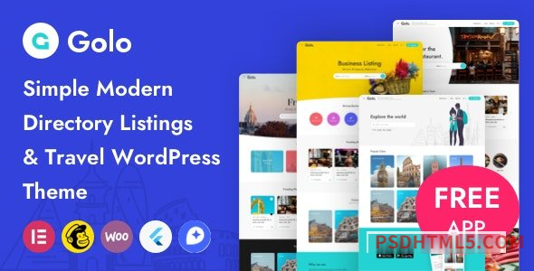 Golo v1.6.0 - Directory - Listing, Travel wordpress主题-WordPress Theme-尚睿切图网