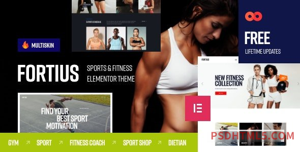 Fortius v2.3.0 – Sports – Fitness Elementor wordpress主题-WordPress Theme-尚睿切图网