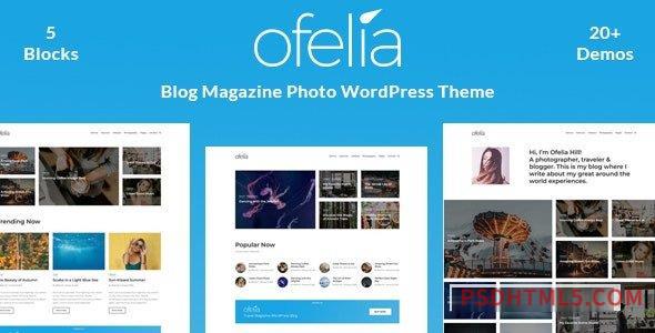 Ofelia v2.0.0 – Travel Personal WordPress Blog Theme-尚睿切图网