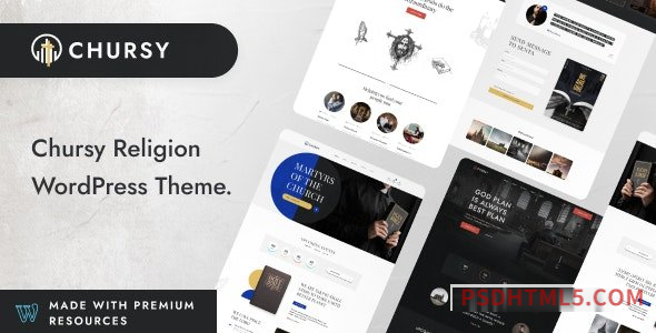 Chursy v1.0.0 - Church Religious wordpress主题-WordPress Theme-尚睿切图网