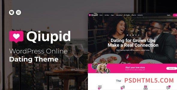 Qiupid v1.3 - WordPress Dating Theme-尚睿切图网