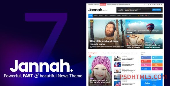 Jannah v7.0.2 – Newspaper Magazine News BuddyPress AMP-尚睿切图网