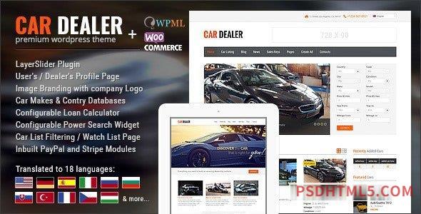 Car Dealership v1.6.0 – Automotive wordpress主题-WordPress Theme-尚睿切图网