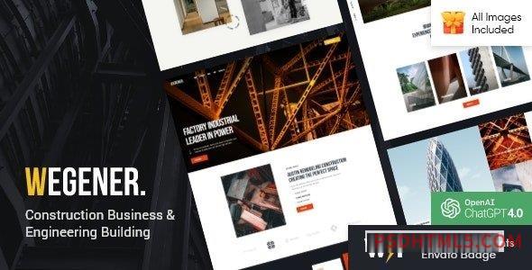 Wegener v2.0.0 – Construction – Engineering wordpress主题-WordPress Theme-尚睿切图网