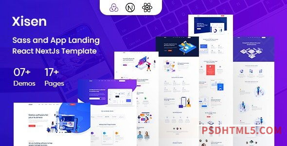 Xisen – Creative React Nextjs Template for Saas, Startup – Agency-尚睿切图网