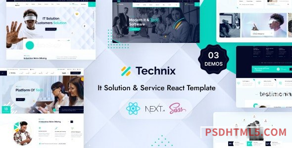 Technix – Technology – IT Solutions React Next js Template-尚睿切图网