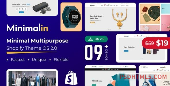 Minimalin v1.0.1 - Minimal Multipurpose Shopify Theme OS 2.0-尚睿切图网