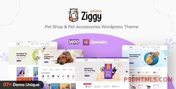 Ziggy v1.0.10 – Pet Shop wordpress主题-WordPress Theme-尚睿切图网