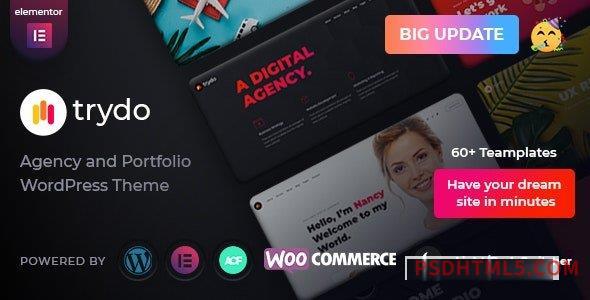 Trydo v1.5.0 – Creative Agency – Portfolio wordpress主题-WordPress Theme-尚睿切图网