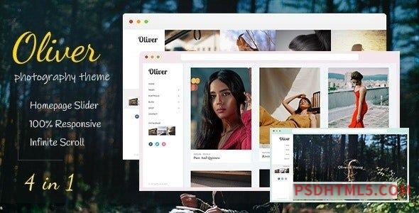 Oliver – Photography Blogger Theme-尚睿切图网