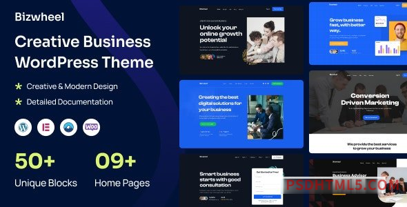 Bizwheel v2.0.0 – Creative Business wordpress主题-WordPress Theme-尚睿切图网