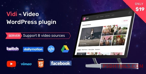 Vidi v1.3.1 – Video WordPress Plugin-尚睿切图网