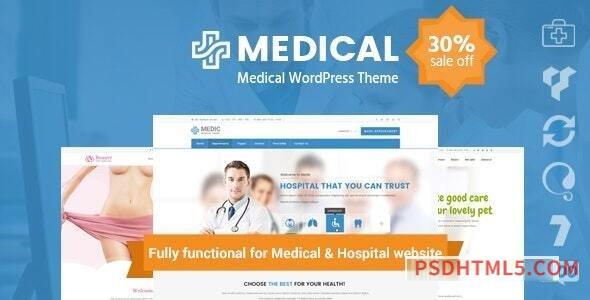 inMedical v2.3.7 – Multi-purpose for healthcare wordpress主题-WordPress Theme-尚睿切图网