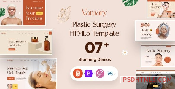 Vamary - Plastic Surgery HTML5 Template-尚睿切图网