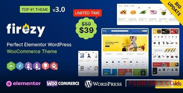 Firezy v3.0.0 – Multipurpose WooCommerce Theme-尚睿切图网