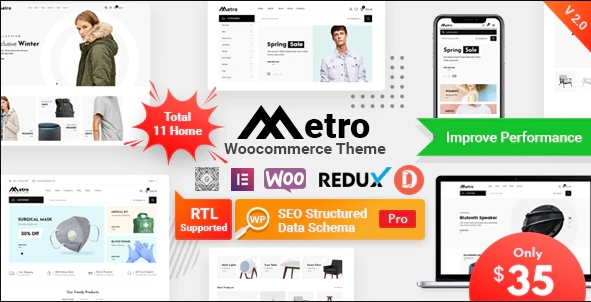 Metro v2.3 – Minimal WooCommerce wordpress主题-WordPress Theme-尚睿切图网