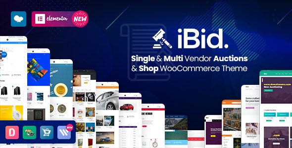 iBid v3.5.7 - Multi Vendor Auctions WooCommerce Theme-尚睿切图网