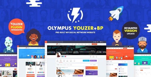 Olympus v4.0.5 - Powerful BuddyPress Theme for Social Networking-尚睿切图网