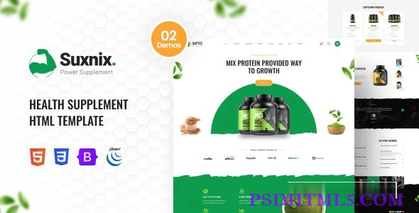 Suxnix - 保健品着陆页-尚睿切图网