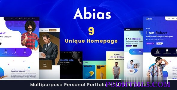 Abias – 多用途Bootstrap 5 HTML模板-尚睿切图网