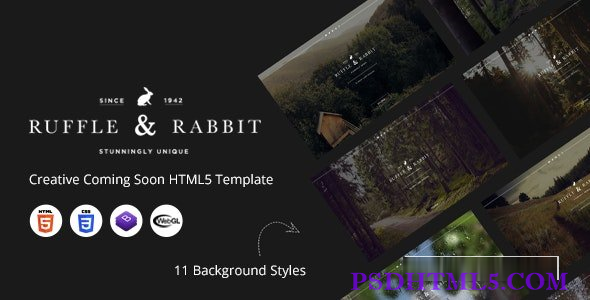 Rabbit – Creative Coming Soon HTML5模板-尚睿切图网