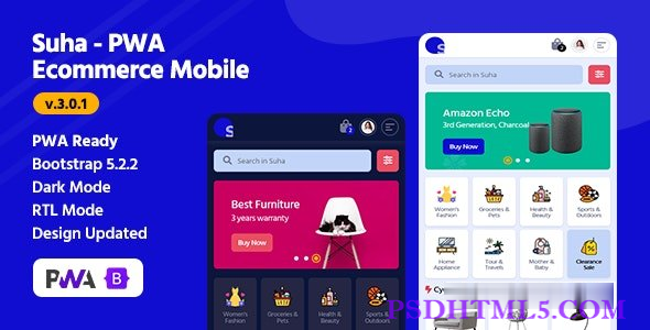 Suha v3.0.1 - PWA 移动电子商务-尚睿切图网