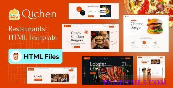 Qichen v1.0 – 快餐&；餐厅HTML模板-尚睿切图网