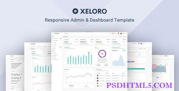 Xeloro – 管理&；仪表板模板-尚睿切图网